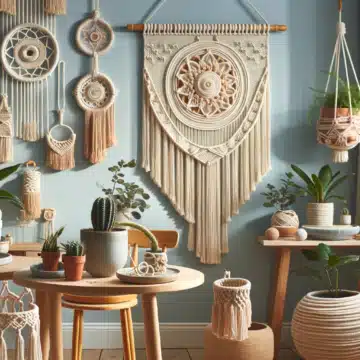 L’art du macramé pour la décoration intérieure