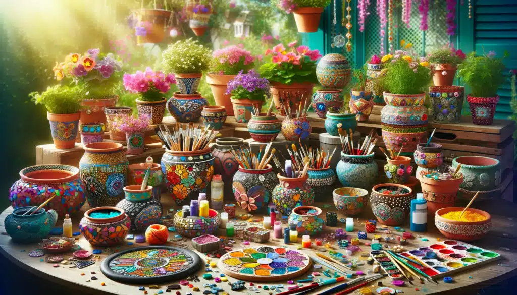 Fabriquez vos propres pots de fleurs décoratifs