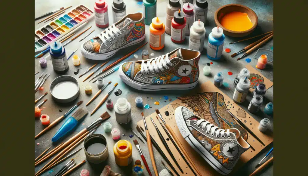 Peinture des Baskets