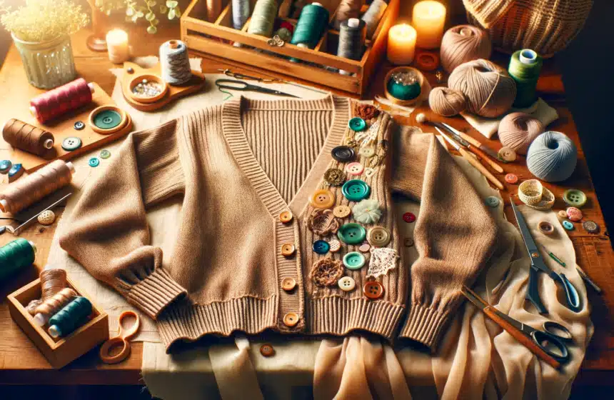 Upcycling Mode : Transformer un Pull en Cardigan