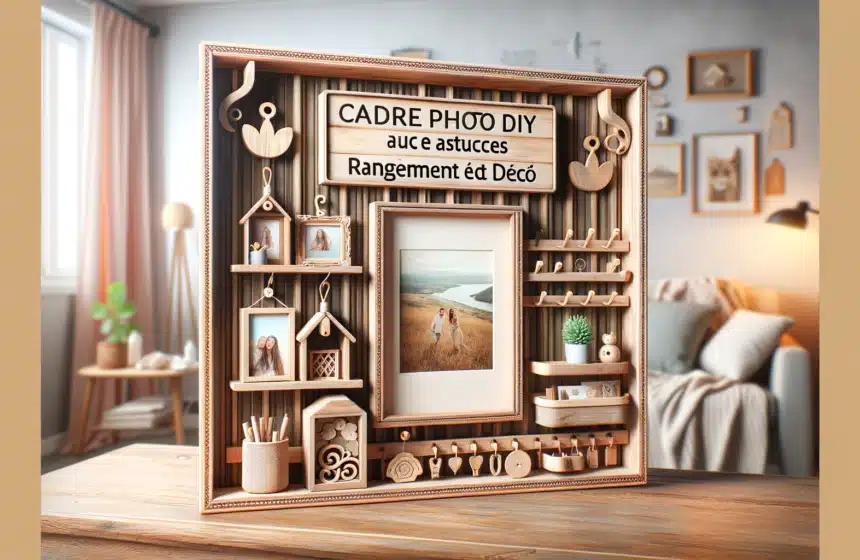 Cadre photo DIY en bois avec astuces rangement et déco