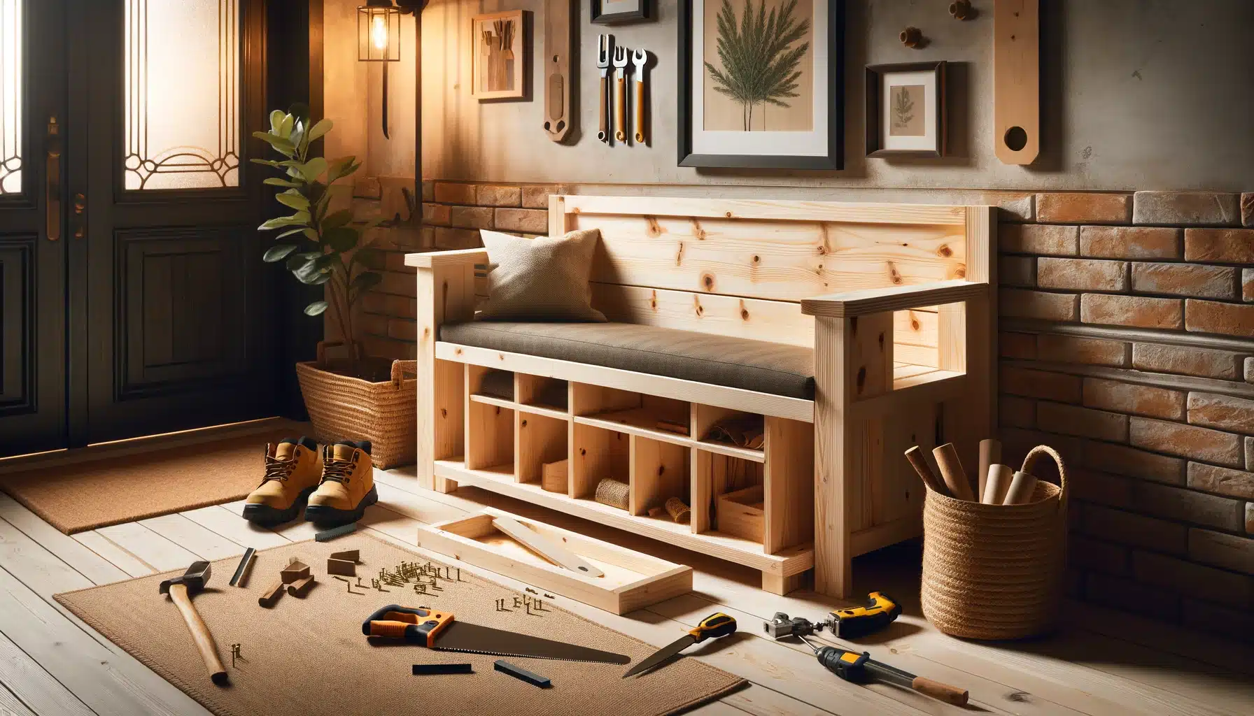 Construire un banc de rangement pour entrée