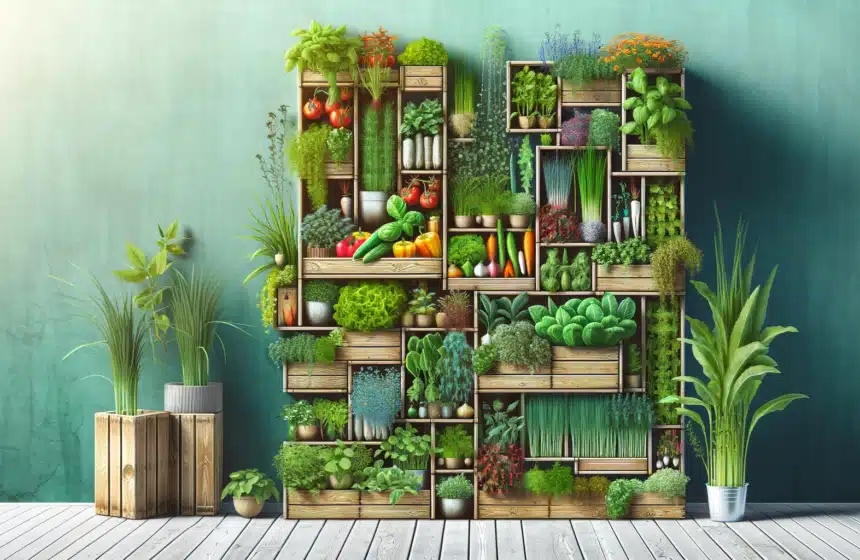Créer un espace potager vertical compact