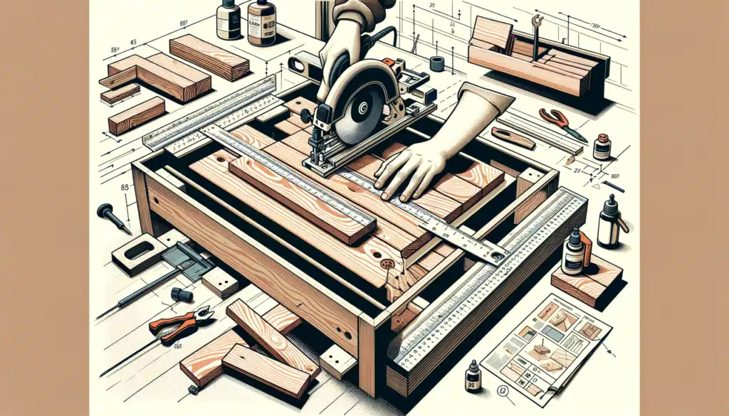 Découpe et assemblage table de nuit