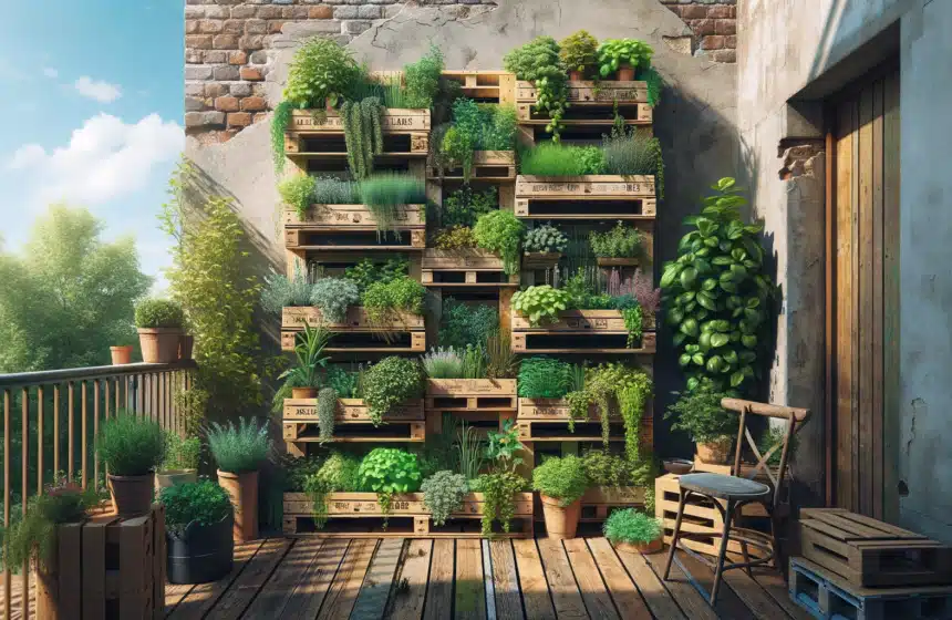 Jardinage vertical : Créez votre éco-jardin avec des palettes!