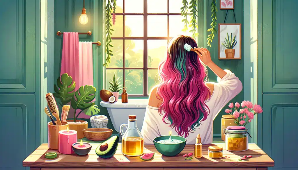 Masque revitalisant pour cheveux colorés
