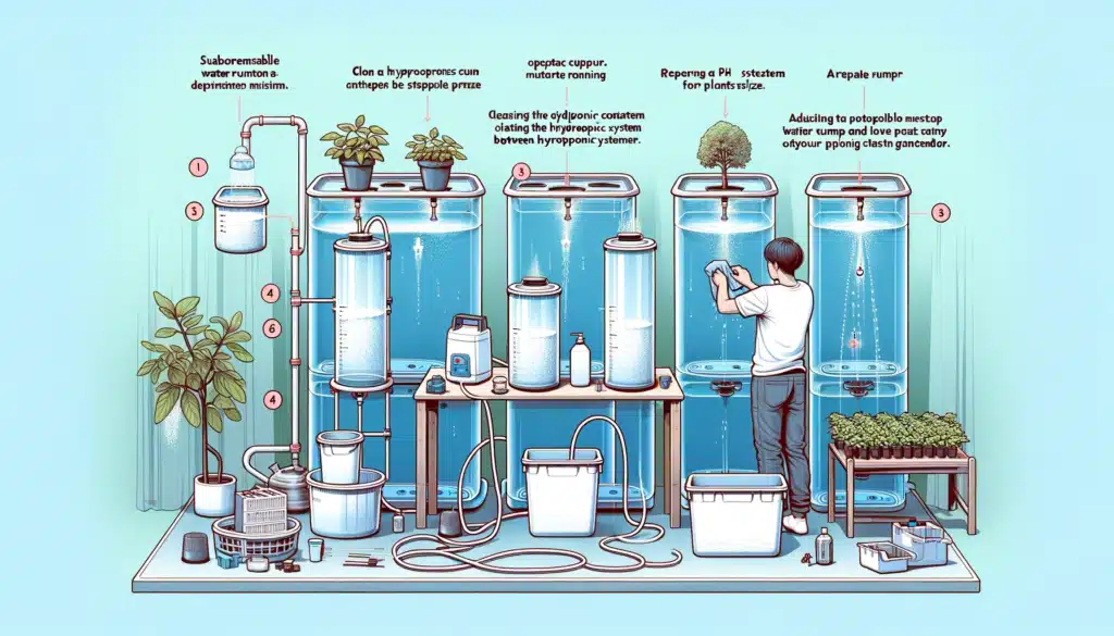 Mise en place du système hydroponique