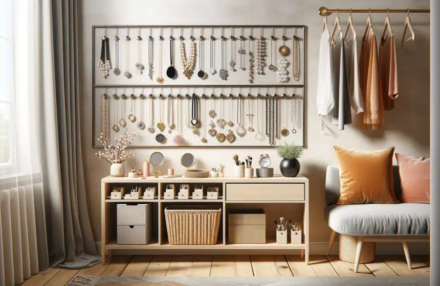 Organisateur de bijoux DIY : Élégance & Rangement Simplifié