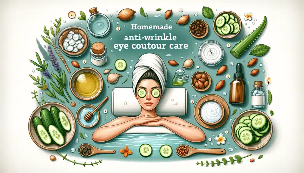 Soin contour des yeux anti-rides maison
