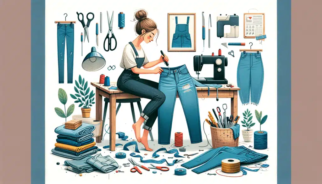 Transformer des jupes en jeans tendance