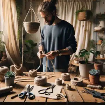 Suspension pour Plantes en Corde Suspension pour Plantes en Corde