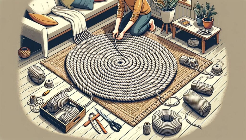 Tapis Personnalisé en Corde